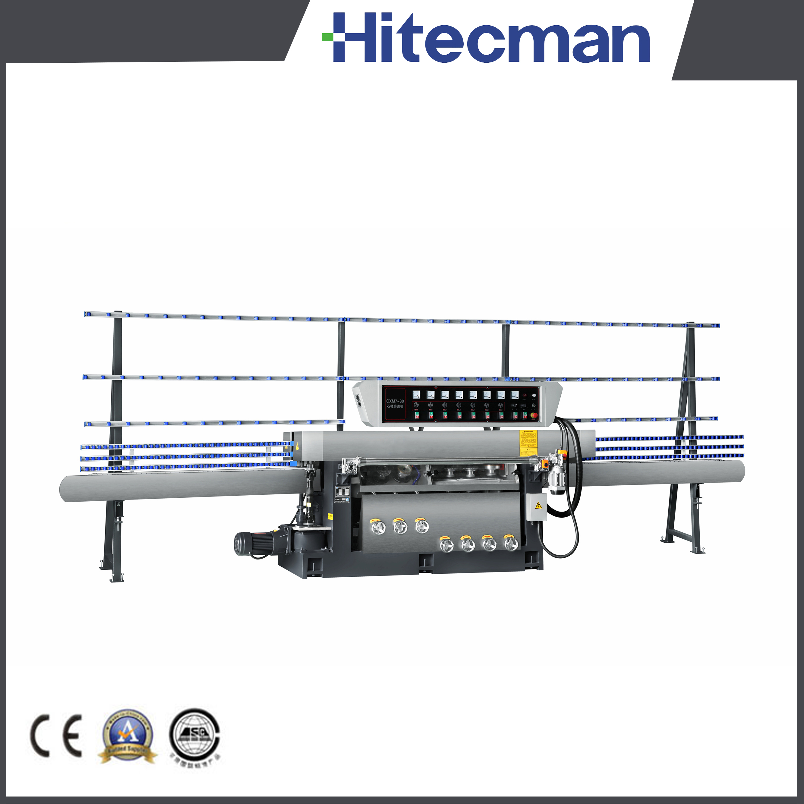Heavy-Duty 7 Motors Stone Grinding Machine for Polishing and Chamfering